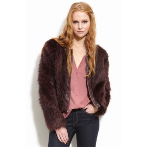 Willow and clay faux fur jacket - Picture 1 of 6